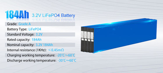 Long Cycle Life 3.2V 184Ah LPF  Blade Battery For Energy Storage System